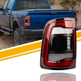 Tail Light Assembly LED Compatible With Dodge Ram 2500 3500 2019-2023 Rear Lamp Left Driver Side 68361723AH (Black Cover)